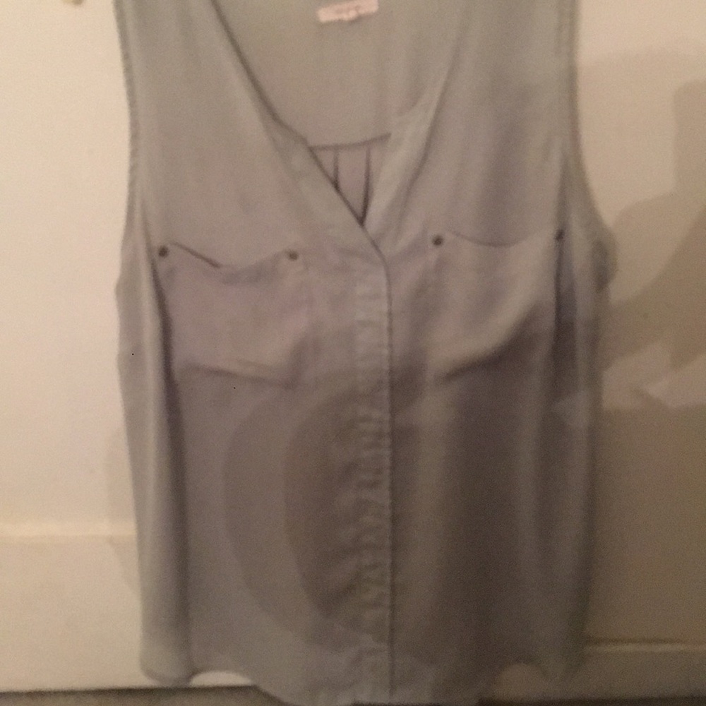 Olive green tank top